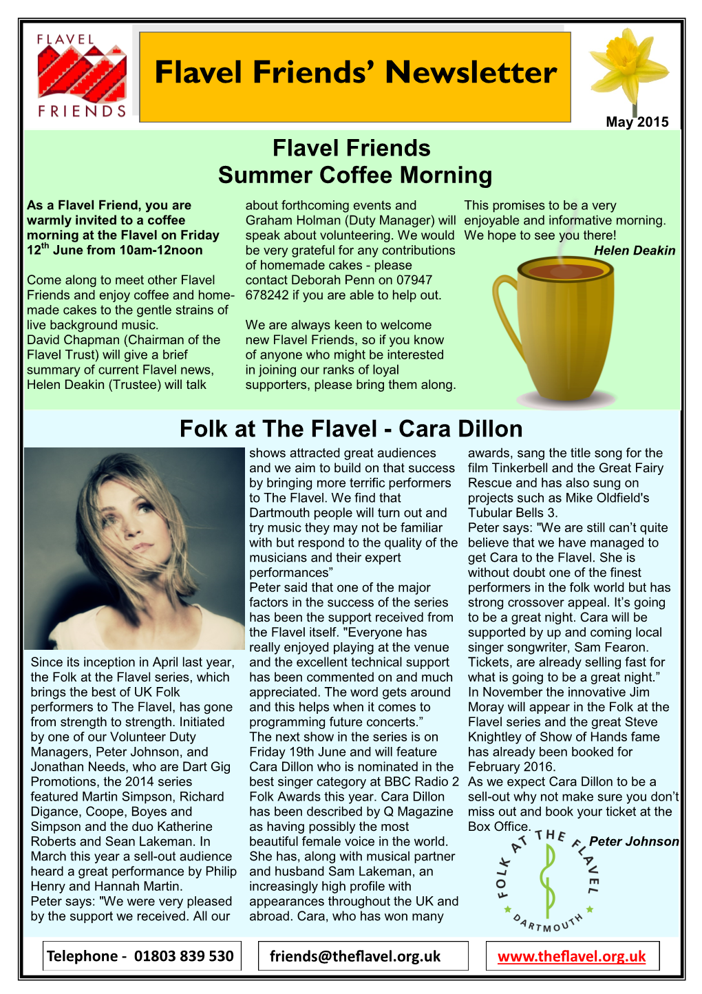 Flavel Friends' Newsletter