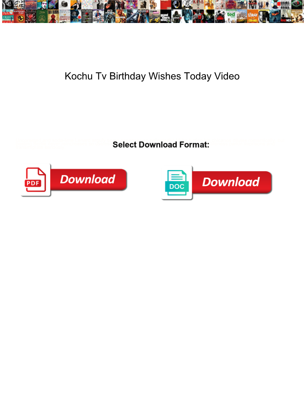 Kochu Tv Birthday Wishes Today Video