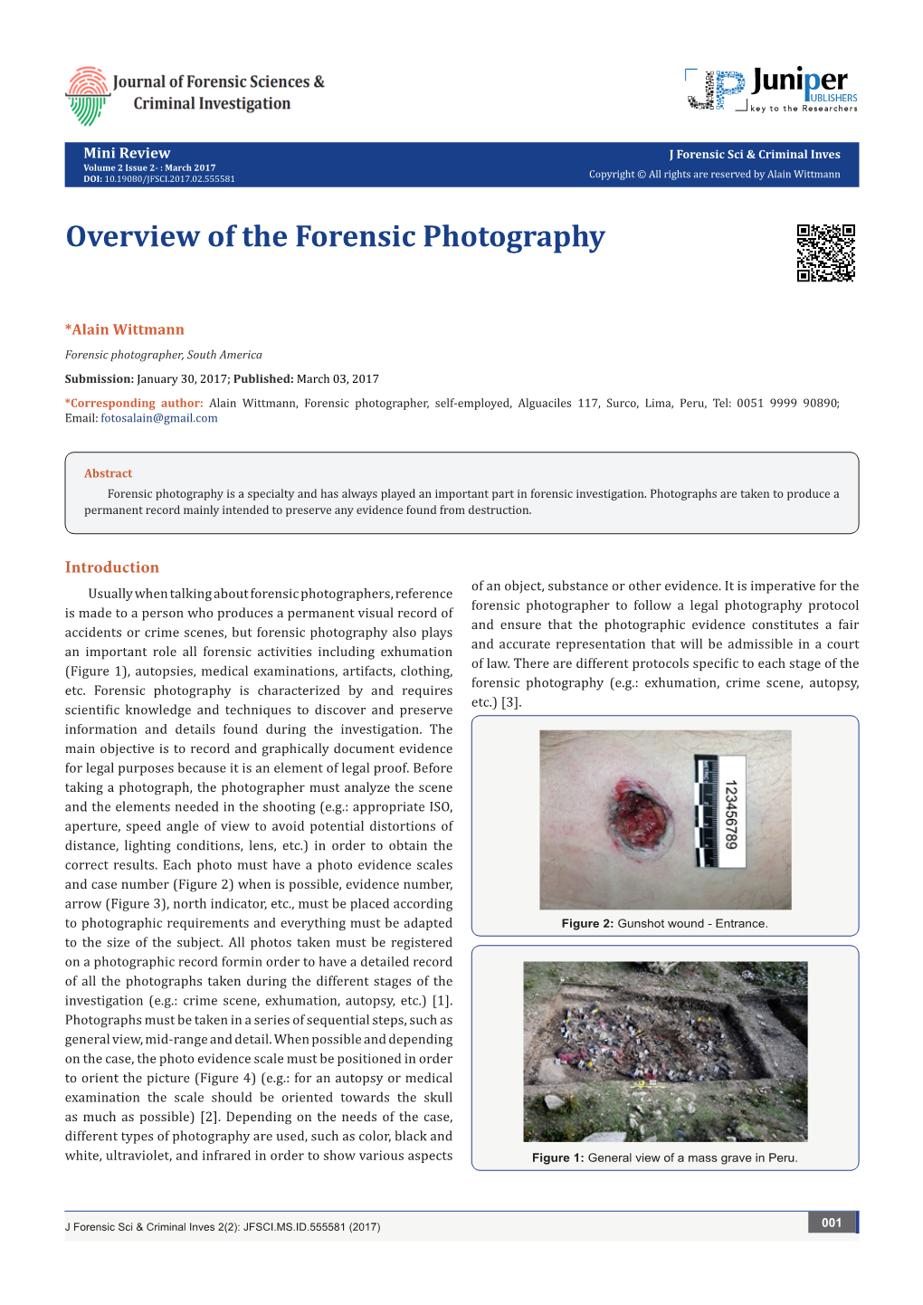 Overview of the Forensic Photography