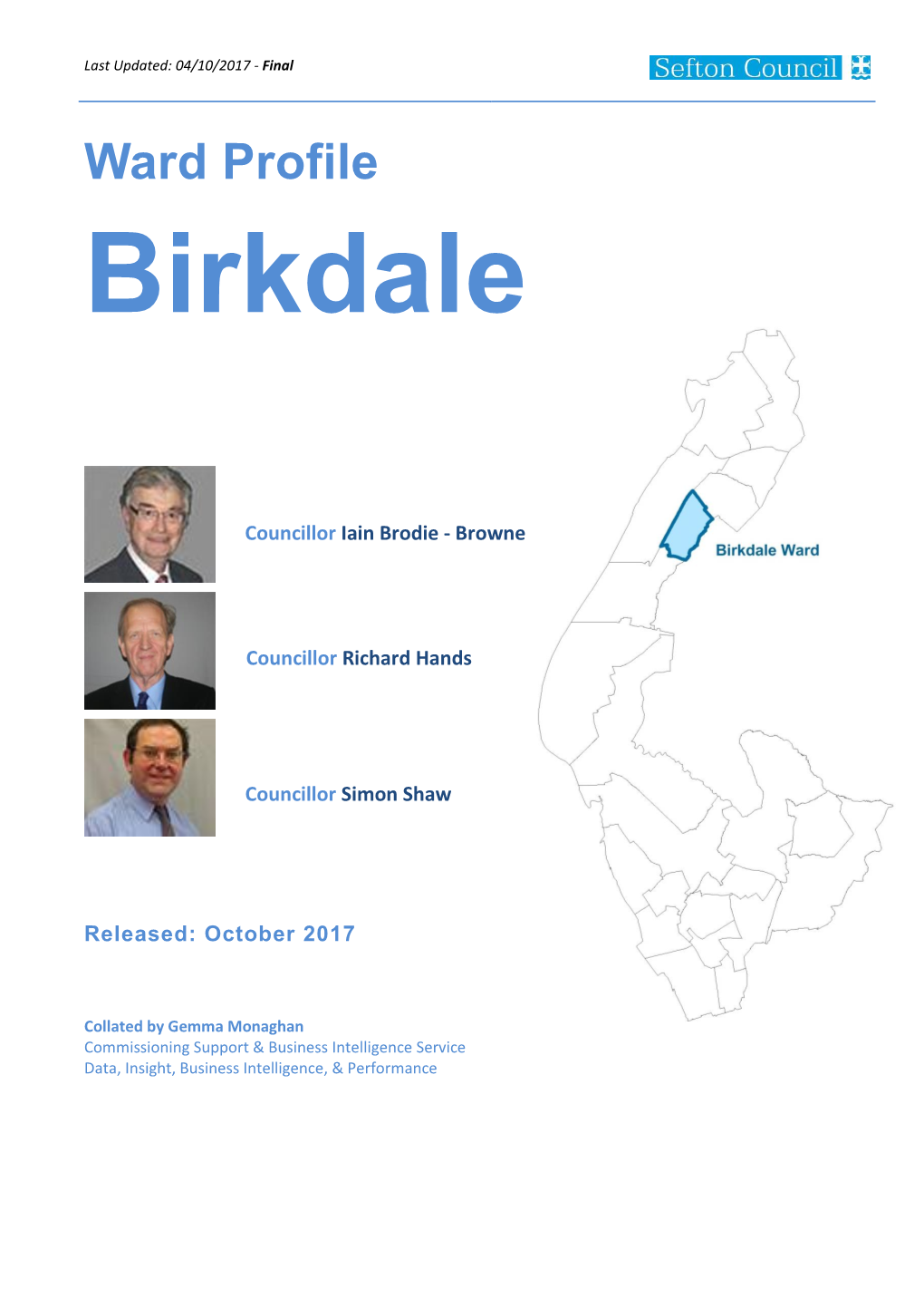 Birkdale Ward Profile