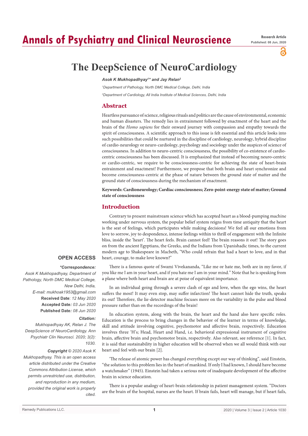 The Deepscience of Neurocardiology