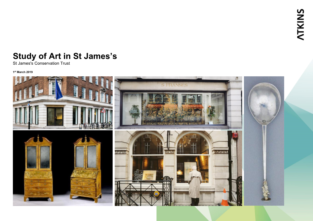 Study of Art in St James's, Commissioned by the St James's Conservation Trust, to Track Local Art Uses and the Changes and Challenges They Face