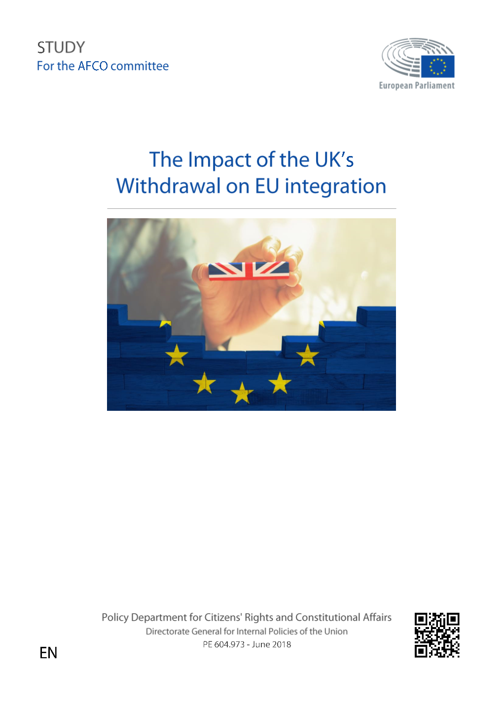 The Impact of the UK's Withdrawal on EU Integration