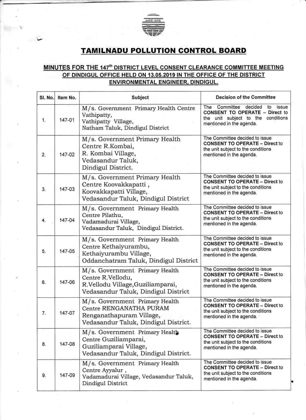 Tamilnadu Pollution Gontrol Board