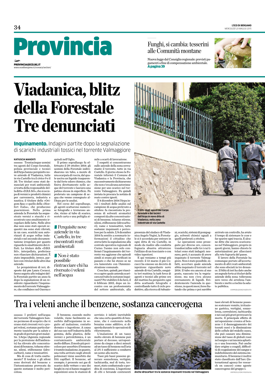 Viadanica, Blitz Della Forestale Tre Denunciati