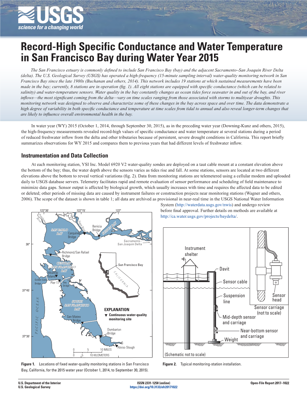 Record-High Specific Conductance and Water Temperature in San