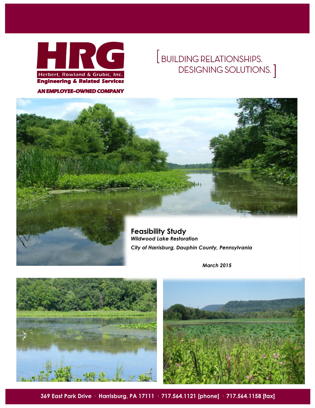 Feasibility Study Wildwood Lake Restoration City of Harrisburg, Dauphin County, Pennsylvania