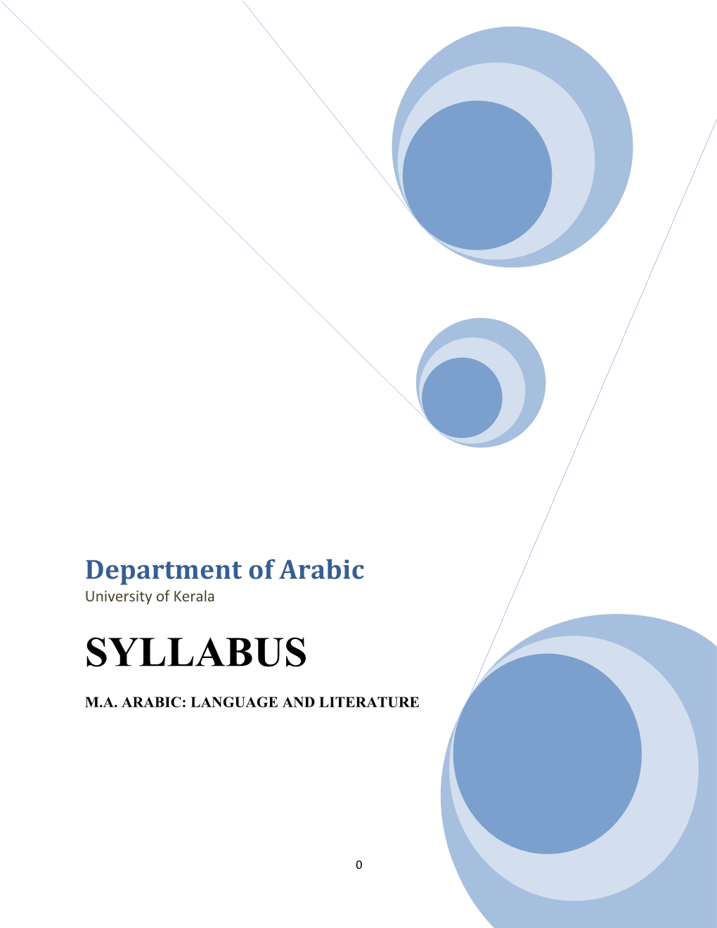 Department Arabic Thiruvananthapuram