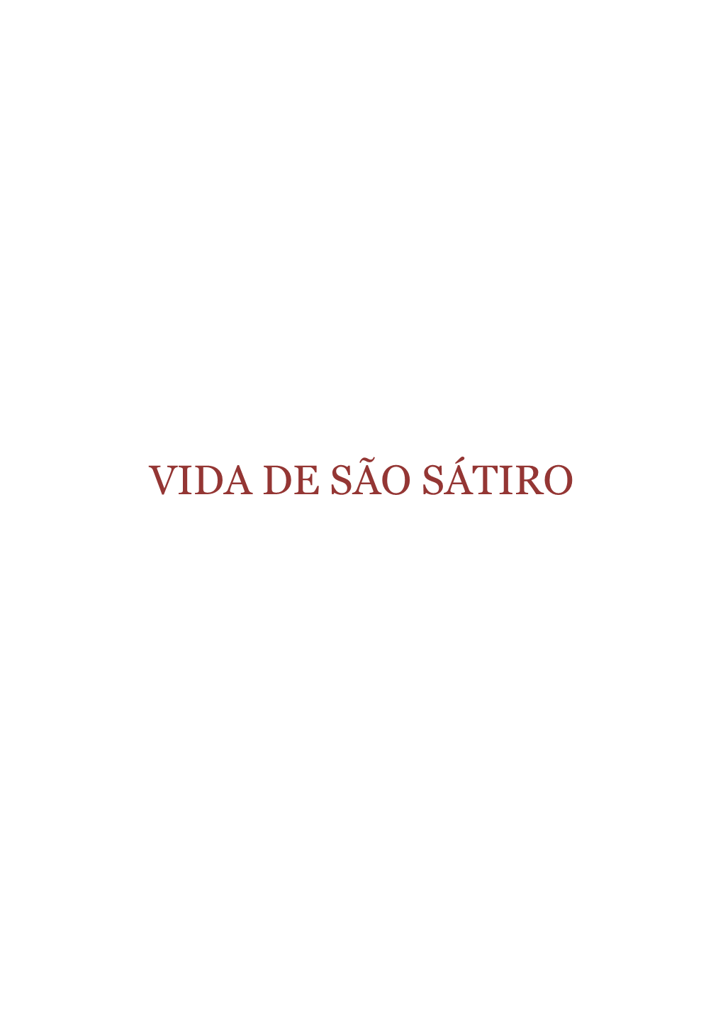 Vida De São Sátiro