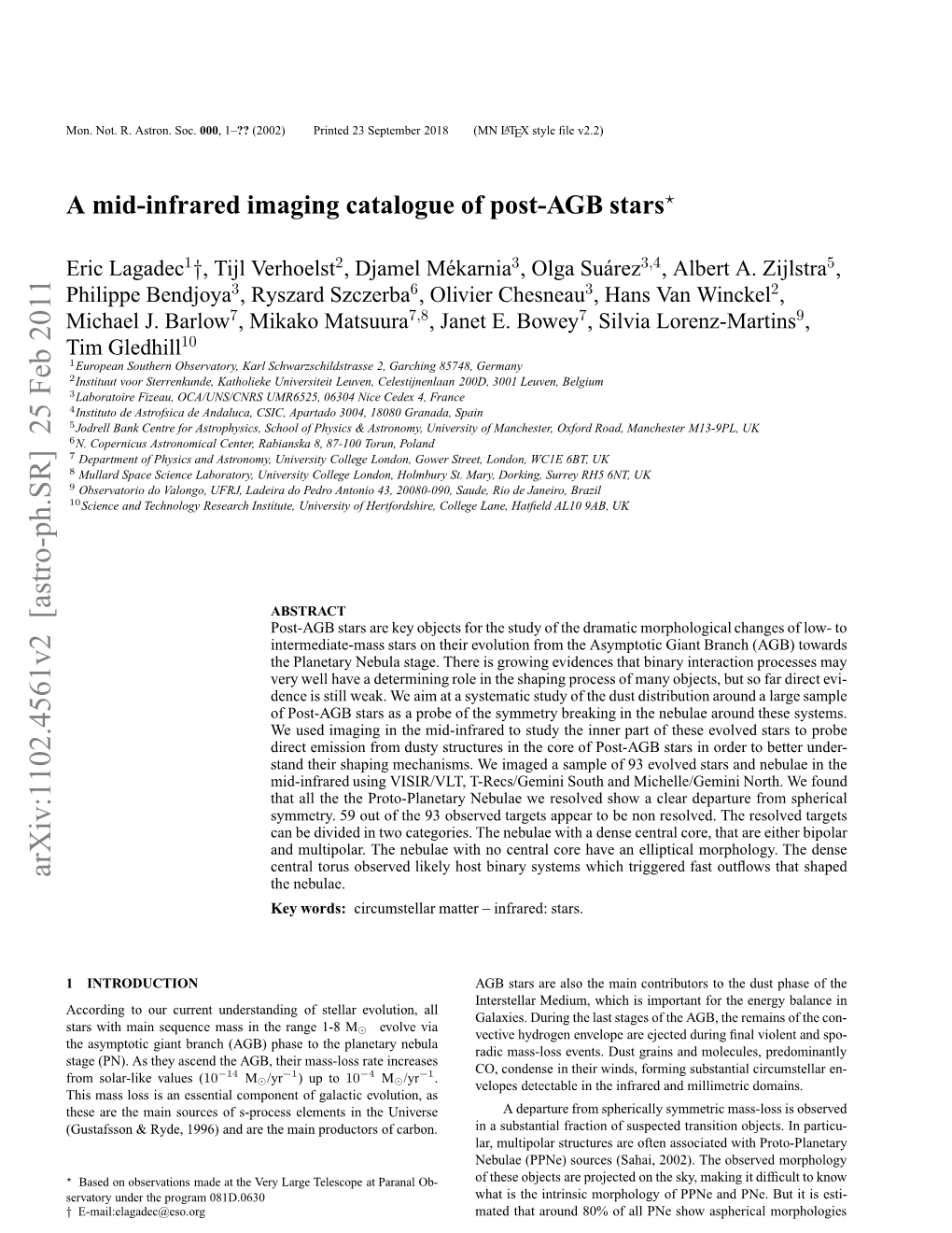 A Mid-Infrared Imaging Catalogue of Post-AGB Stars 3