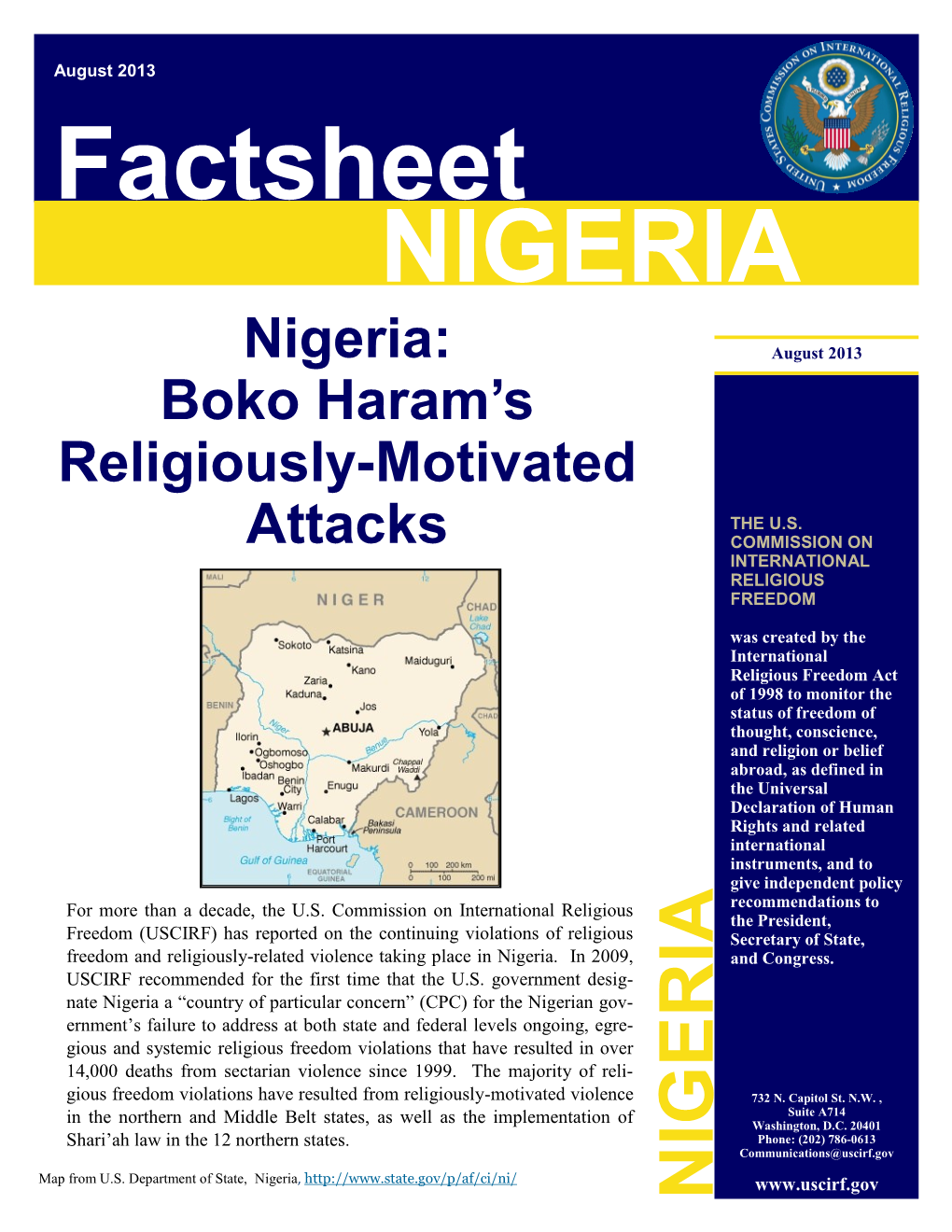 NIGERIA Factsheet