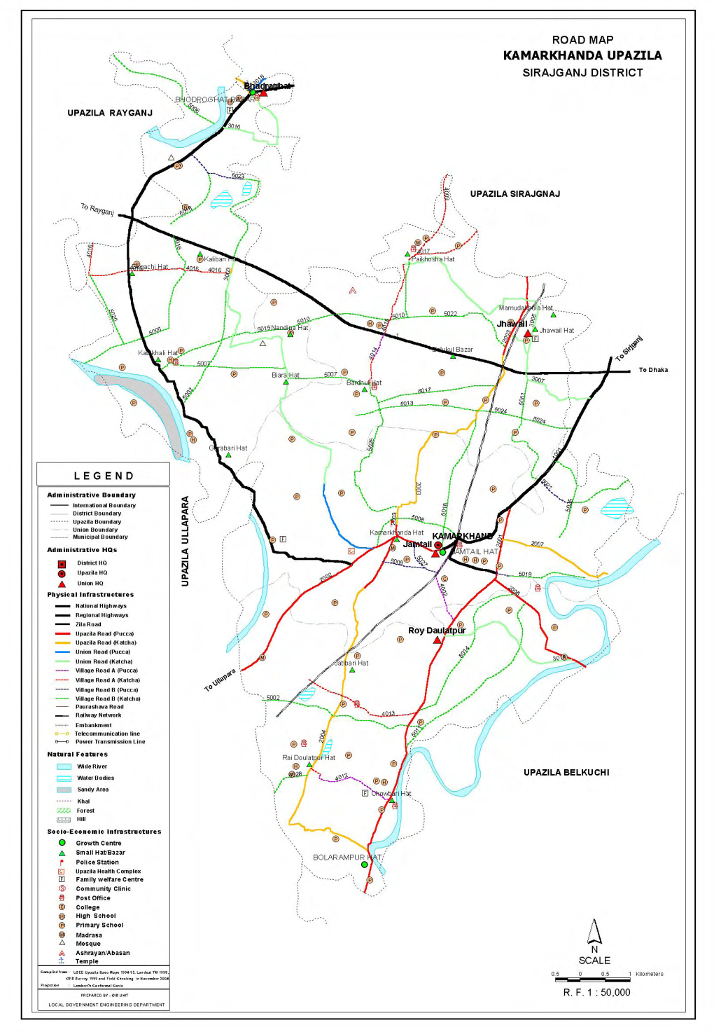 Inventory of LGED Road Network, March 2005, Bangladesh