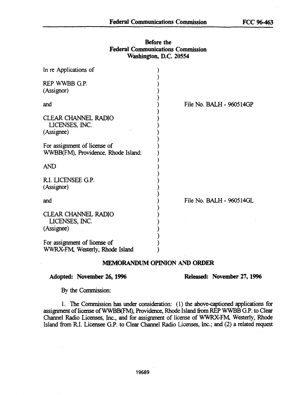 FCC-96-463A1.Pdf