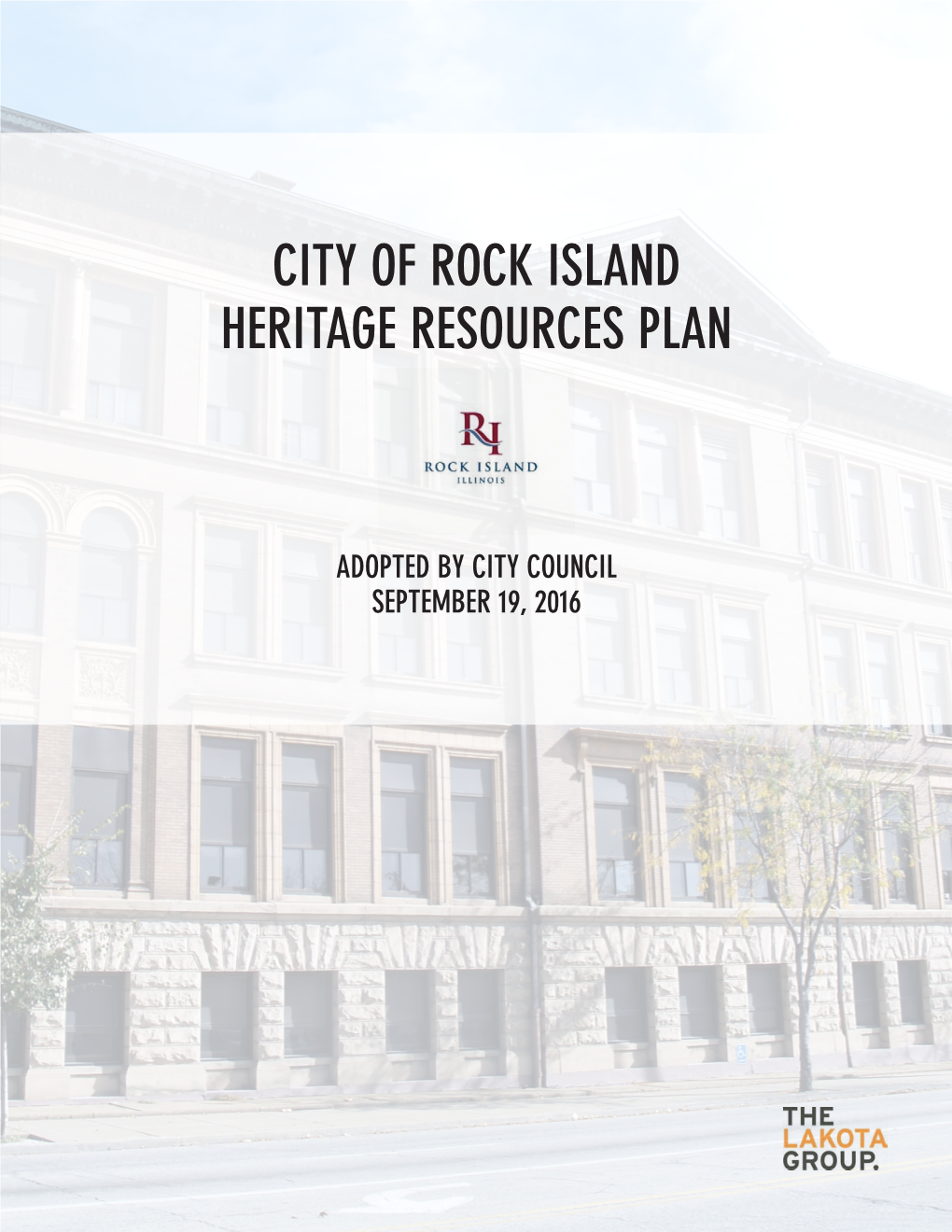 Rock Island Heritage Resources Plan