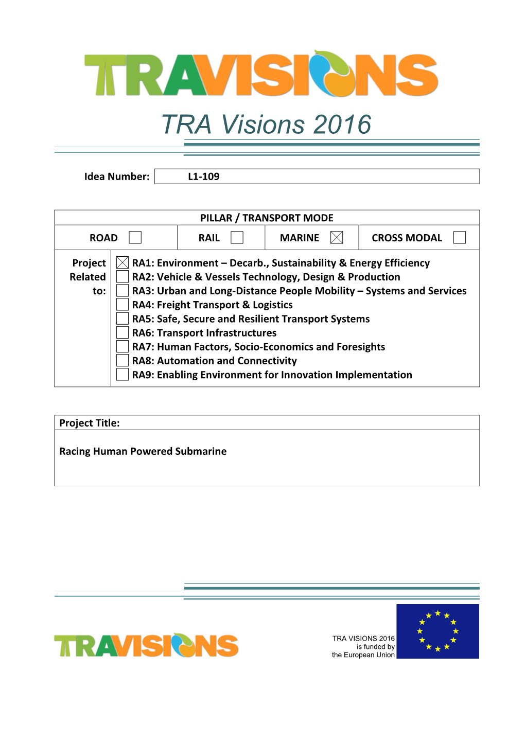 TRA Visions 2016