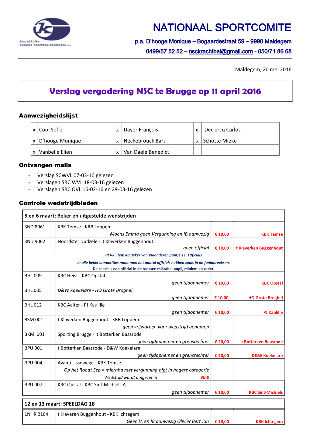 NATIONAAL SPORTCOMITE P.A