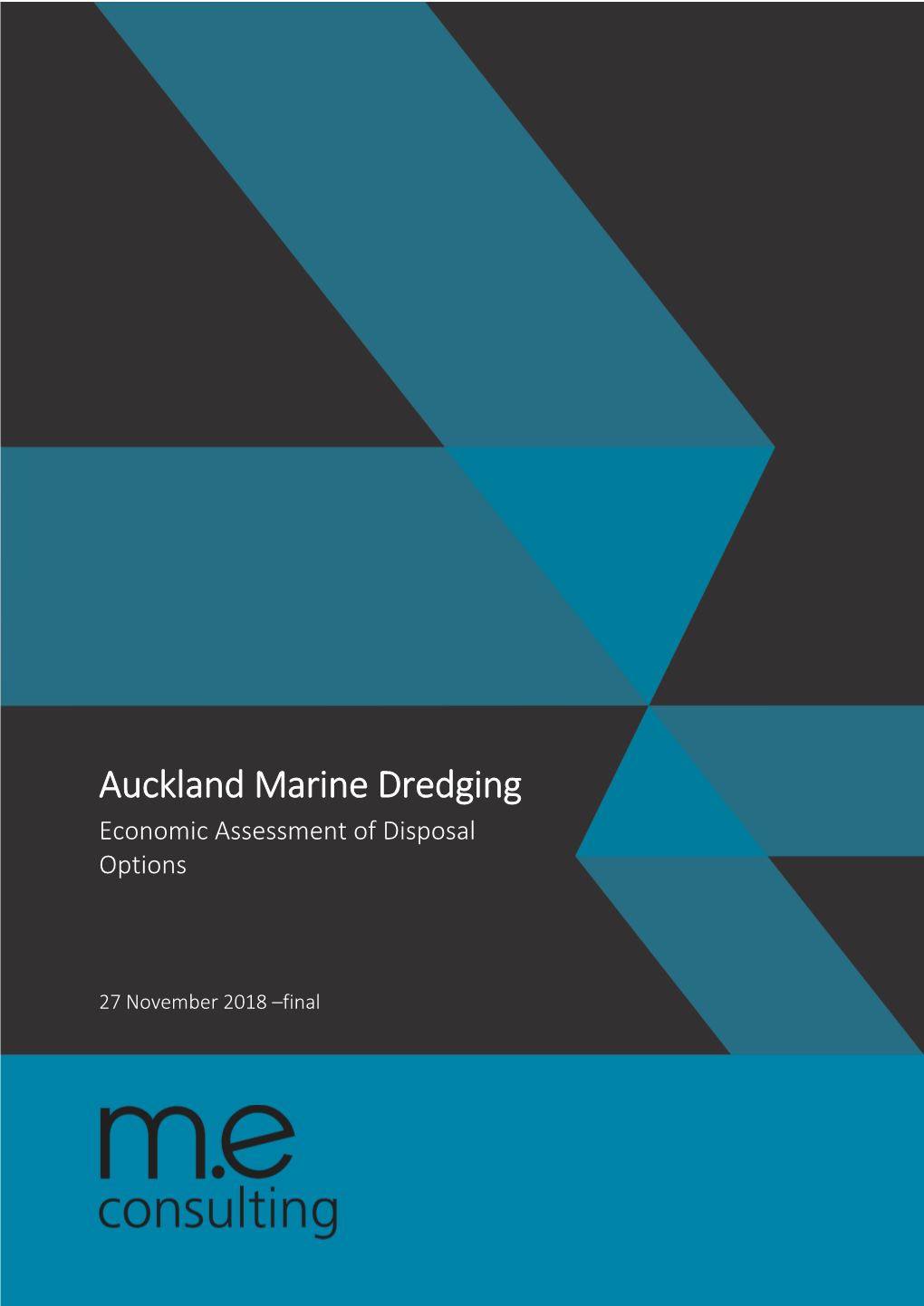 Auckland Marine Dredging Economic Assessment of Disposal Options