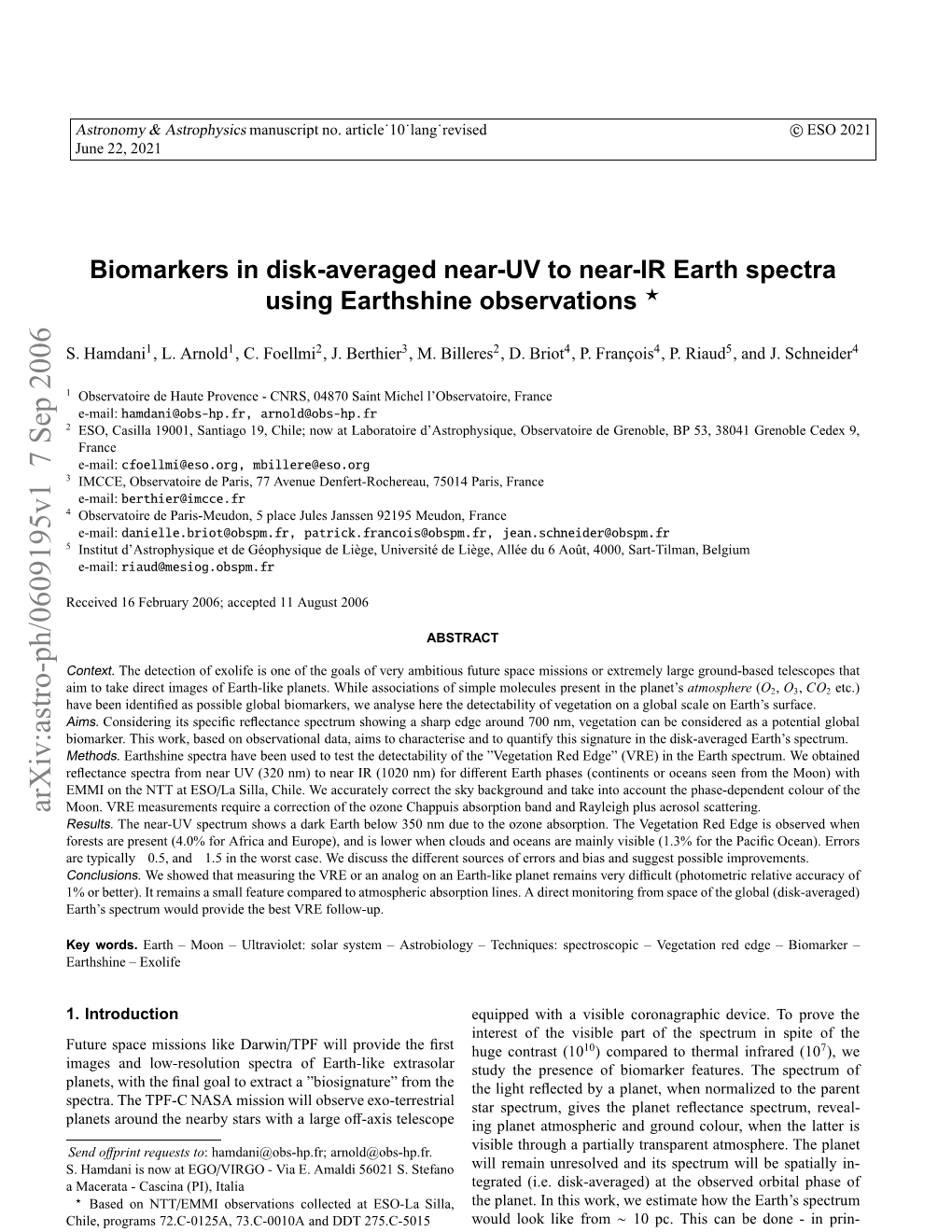 Biomarkers in Disk-Averaged Near-UV to Near-IR Earth Spectra