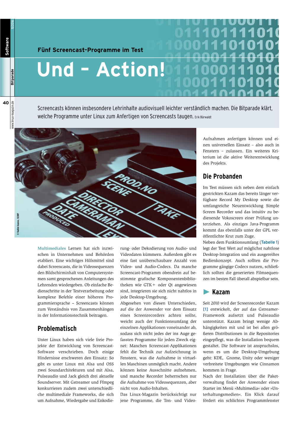 Und – Action! Bitparade