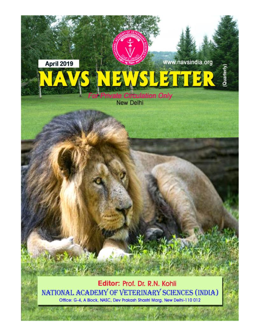 NAVS Newsletter, April, 2019