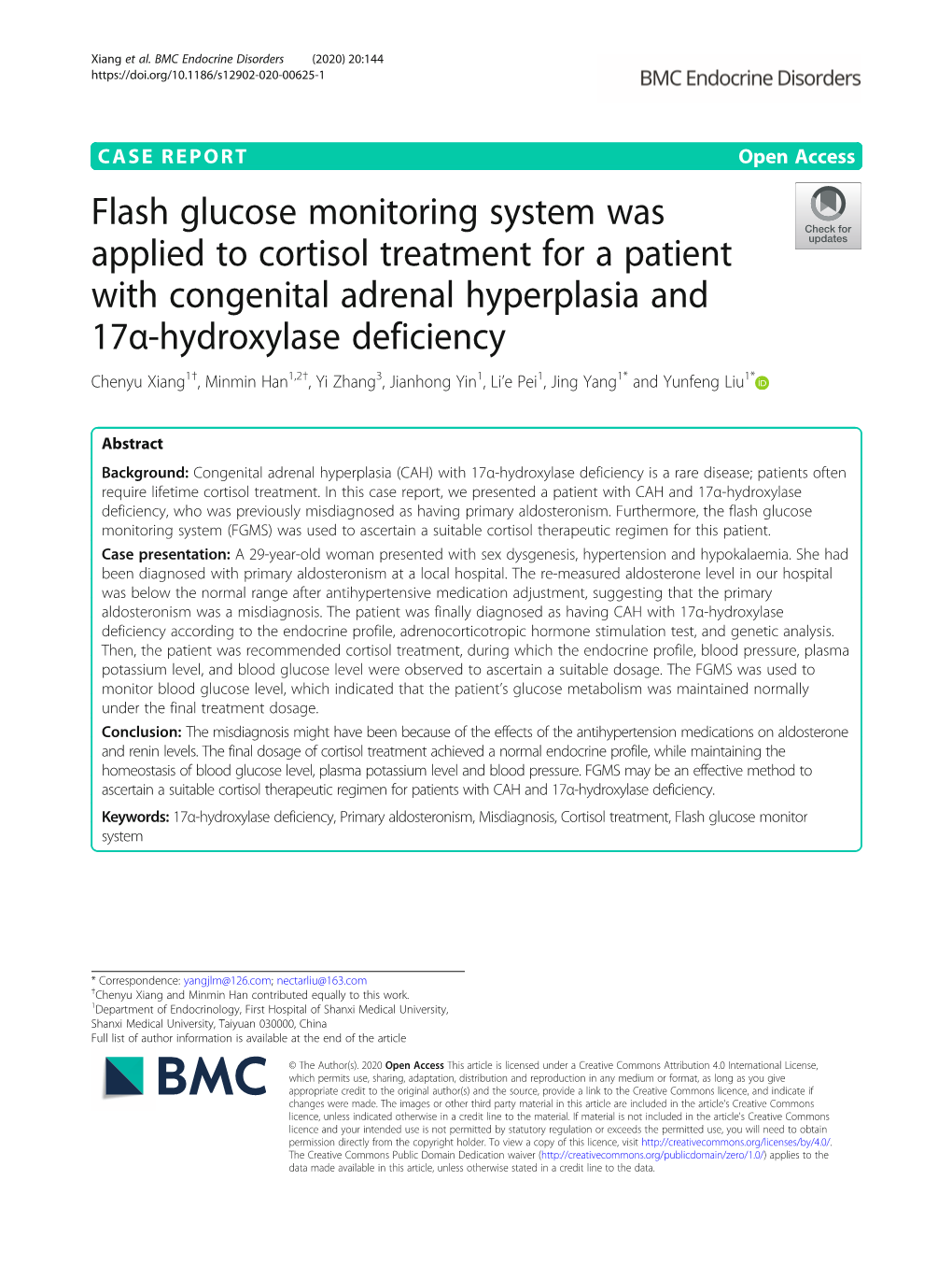 Flash Glucose Monitoring System Was Applied to Cortisol Treatment for A