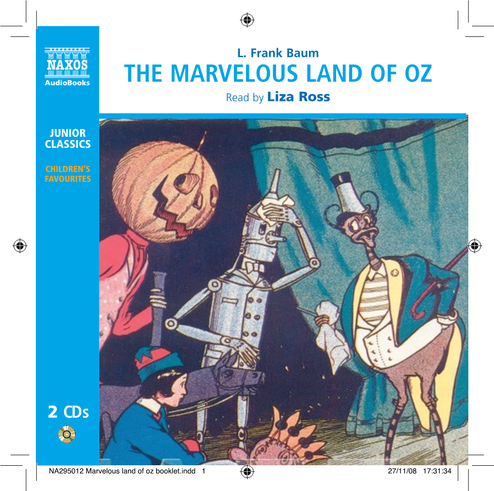 THE MARVELOUS LAND of OZ Read by Liza Ross