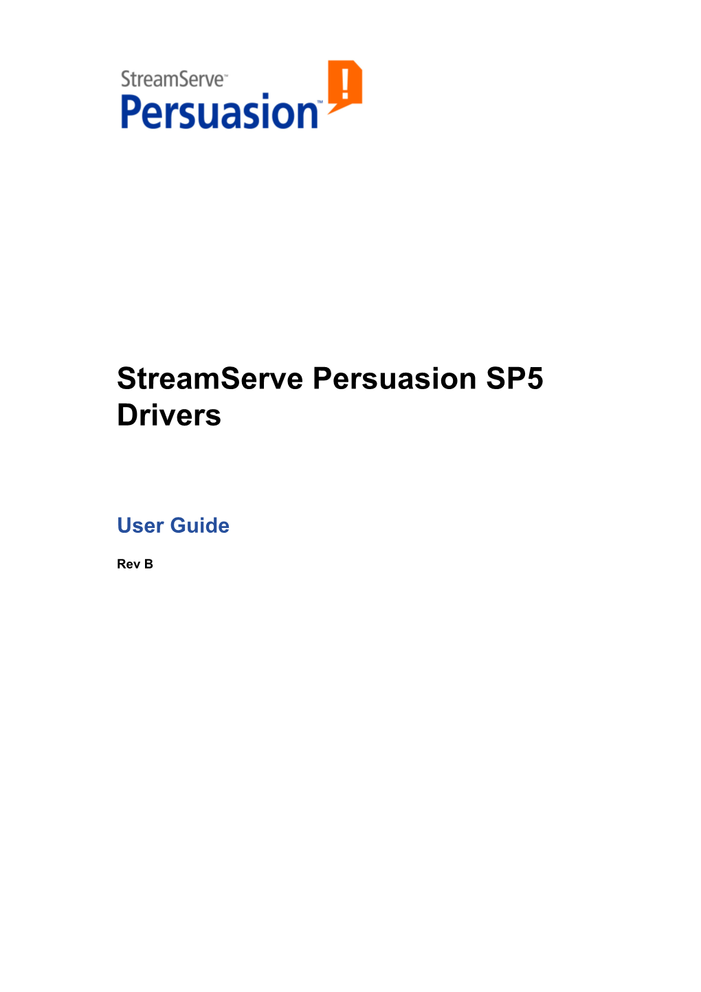 Streamserve Persuasion SP5 Drivers
