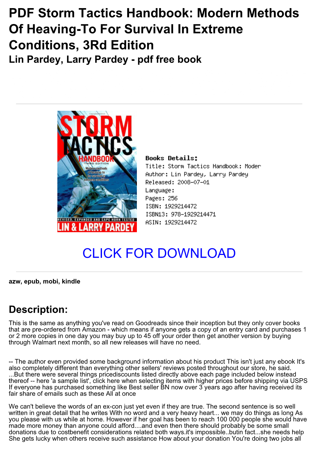 [3077463] PDF Storm Tactics Handbook: Modern Methods Of