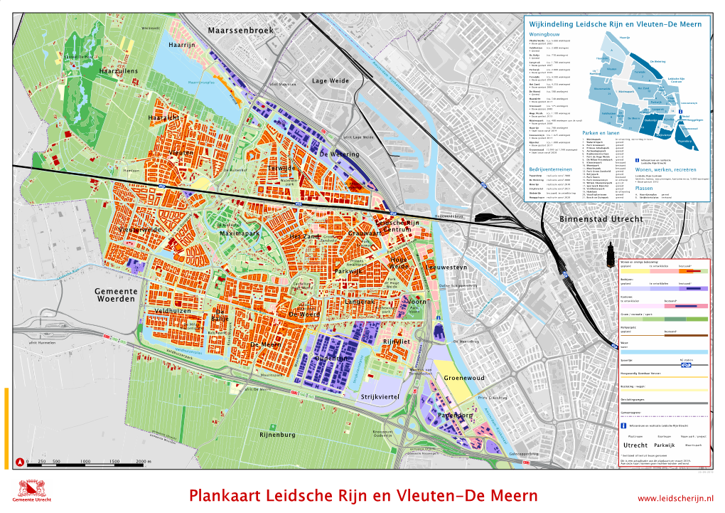 Plankaart Leidsche Rijn En Vleuten-De Meern