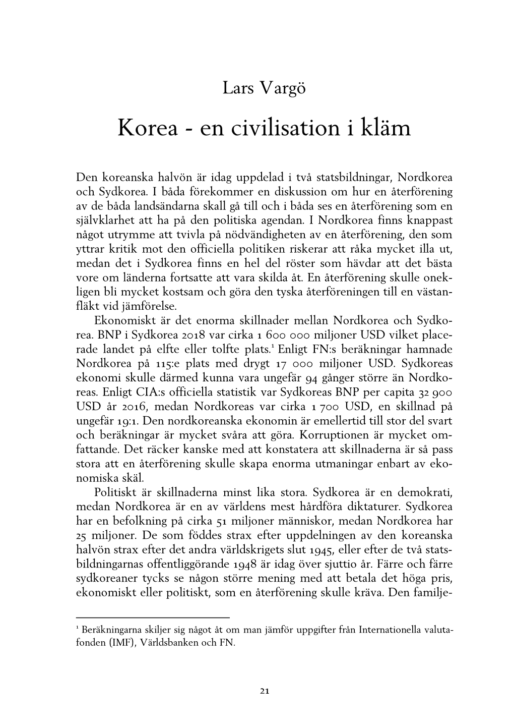 Korea - En Civilisation I Kläm