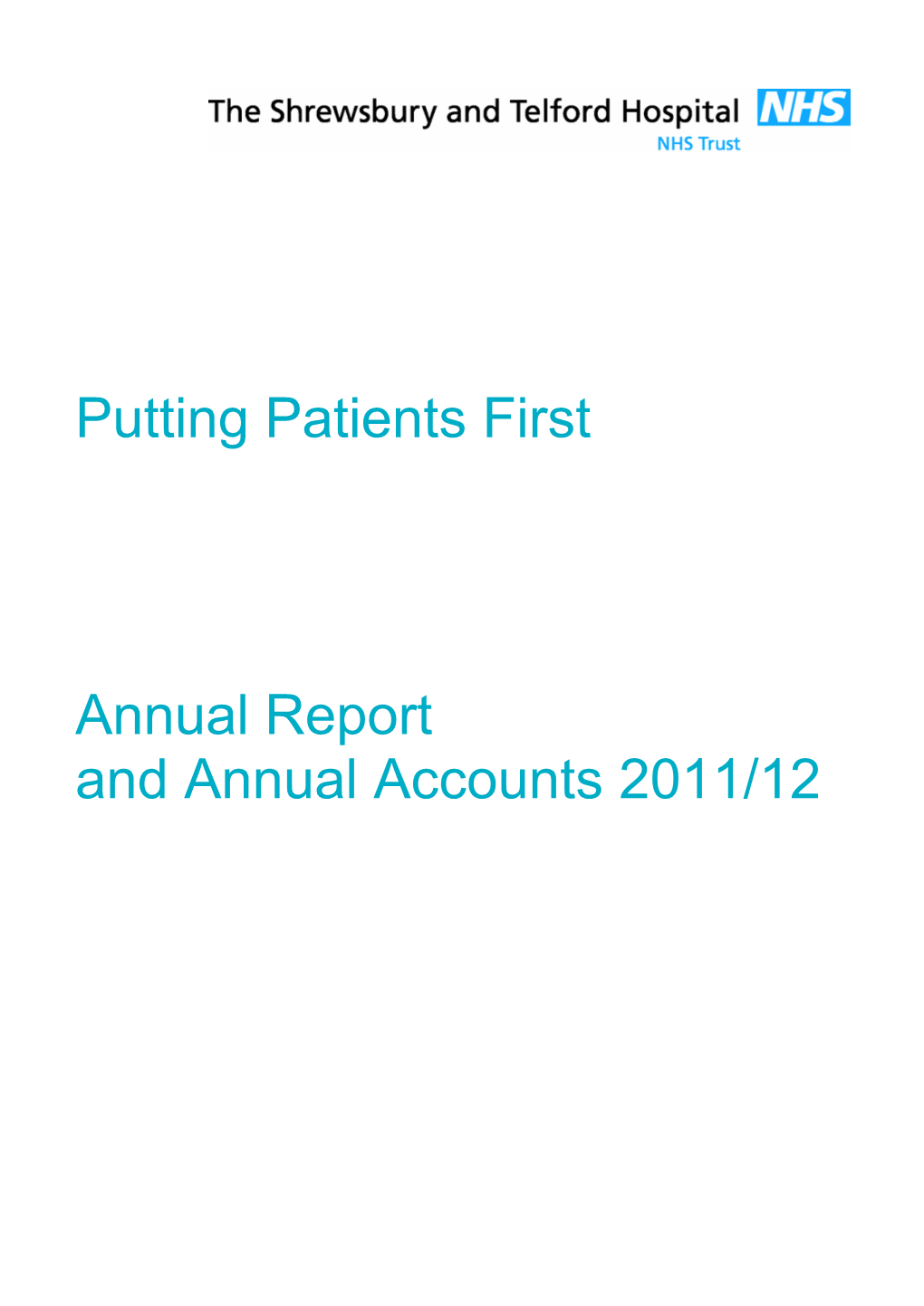 Annual Report and Annual Accounts 2011/12