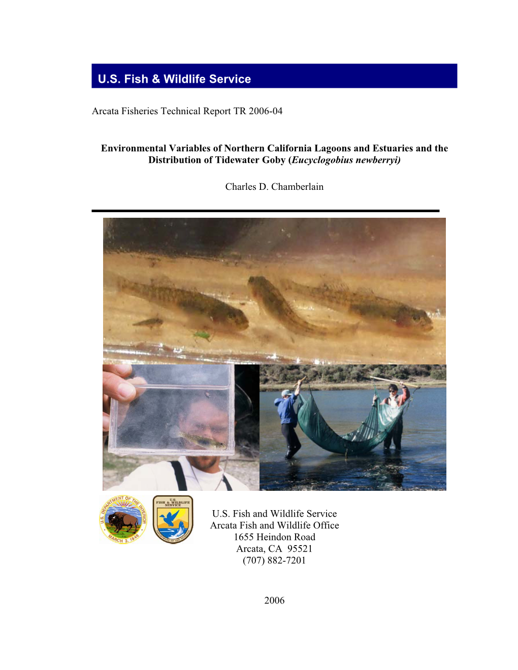 Chamberlain Tidewater Goby 2006.Pdf