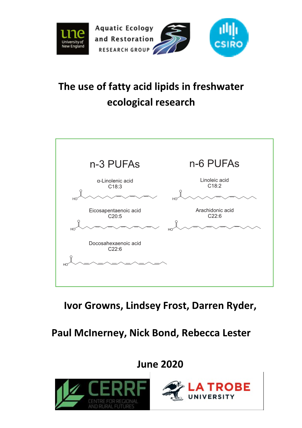 The Use of Fatty Acid Lipids in Freshwater Ecological Research Ivor