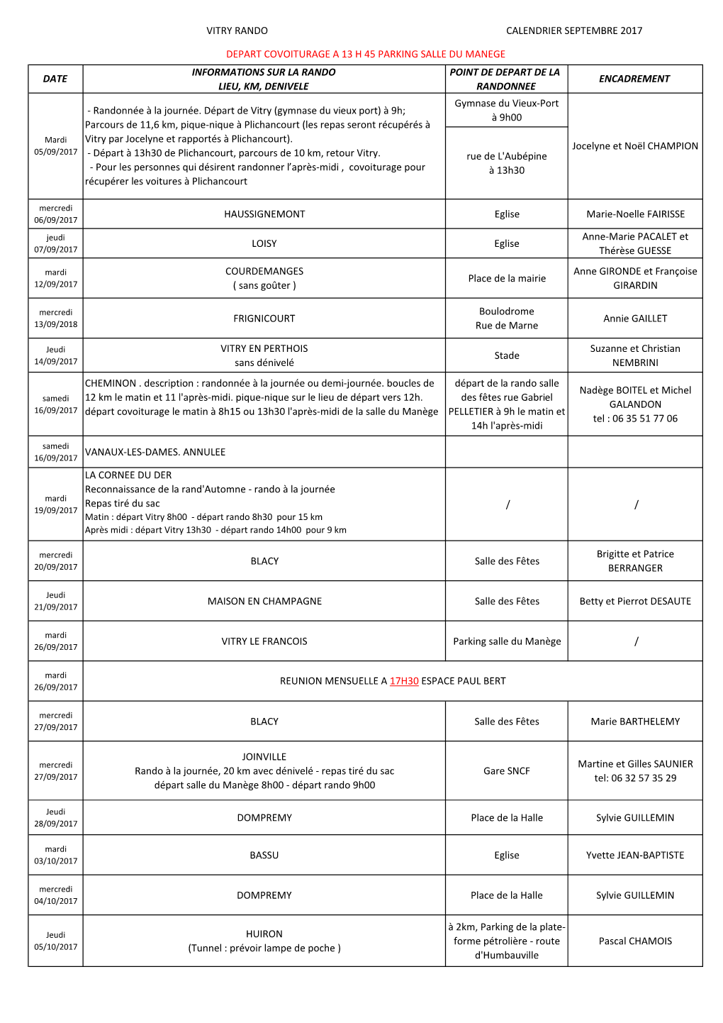 Calendrier Rando Septembre 2017 Modif Pdf.Pdf