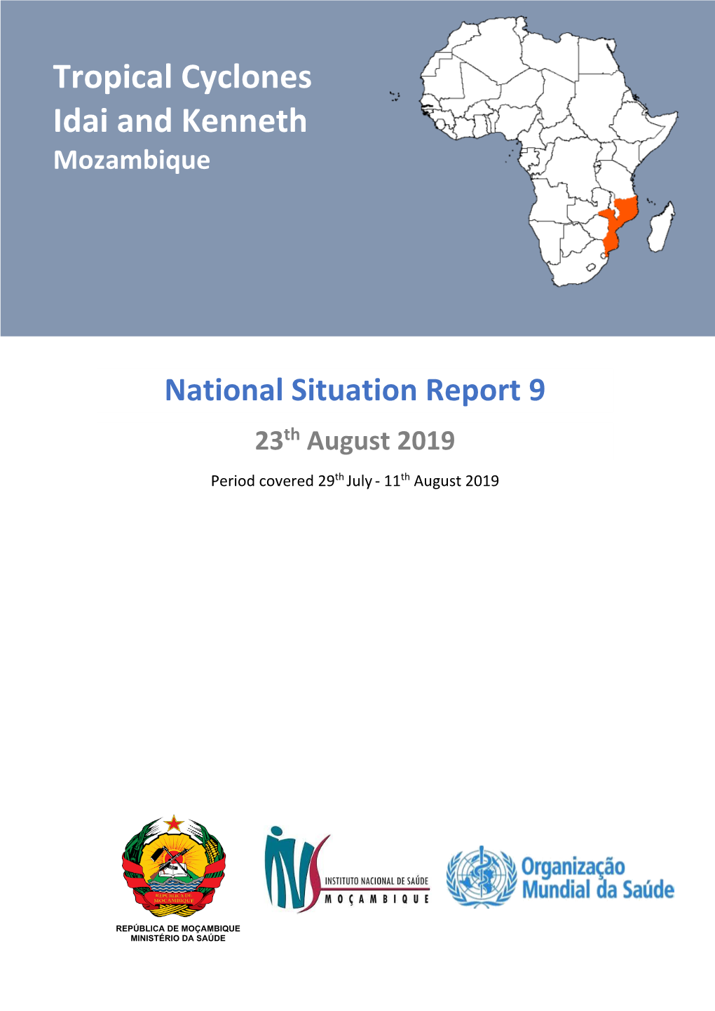 Tropical Cyclones Idai and Kenneth Mozambique