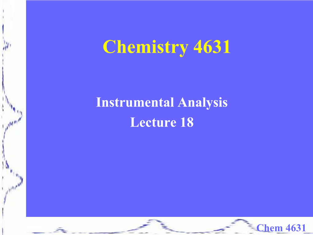 Chemistry 4631