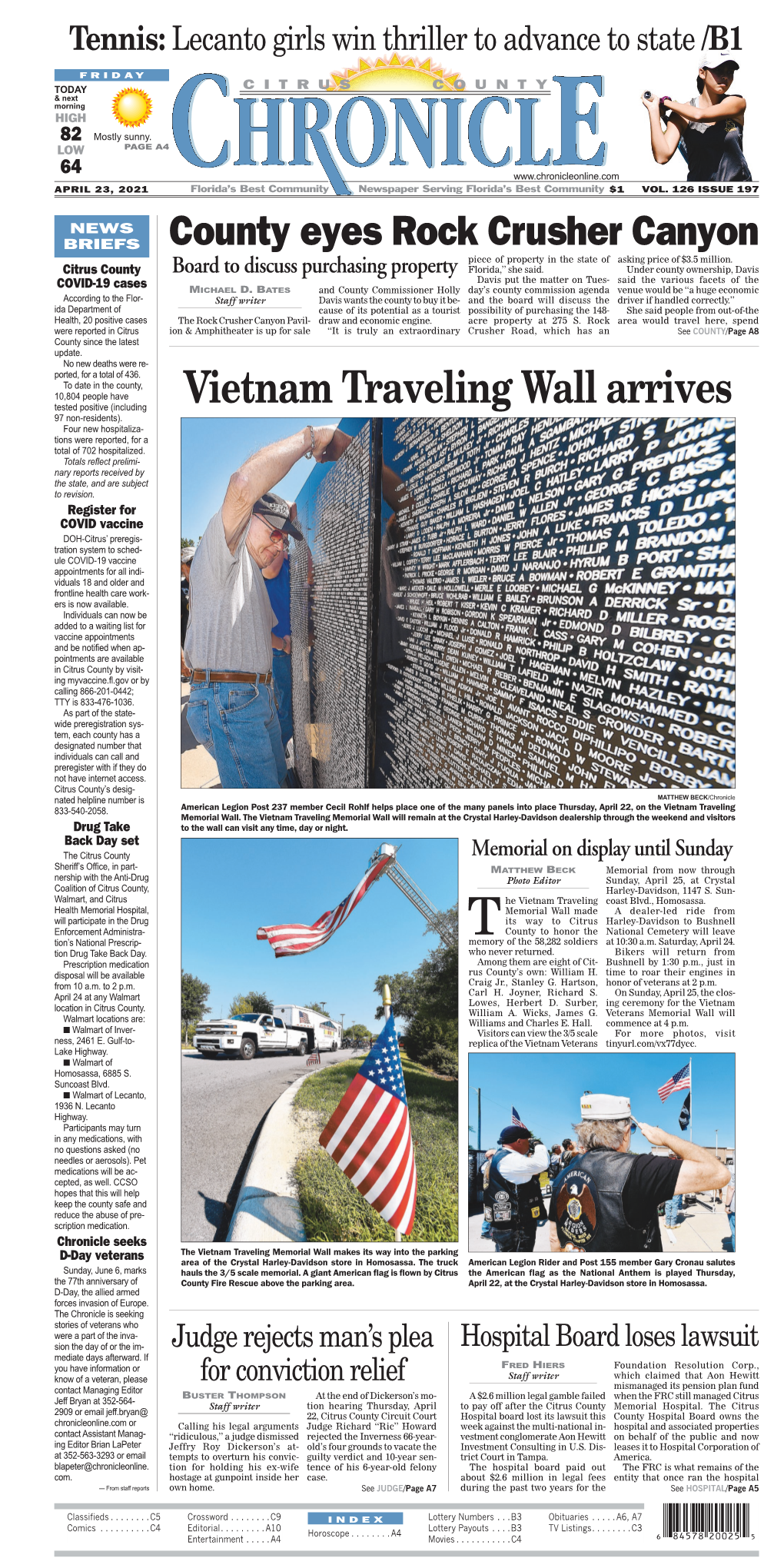 Vietnam Traveling Wall Arrives Tested Positive (Including 97 Non-Residents)