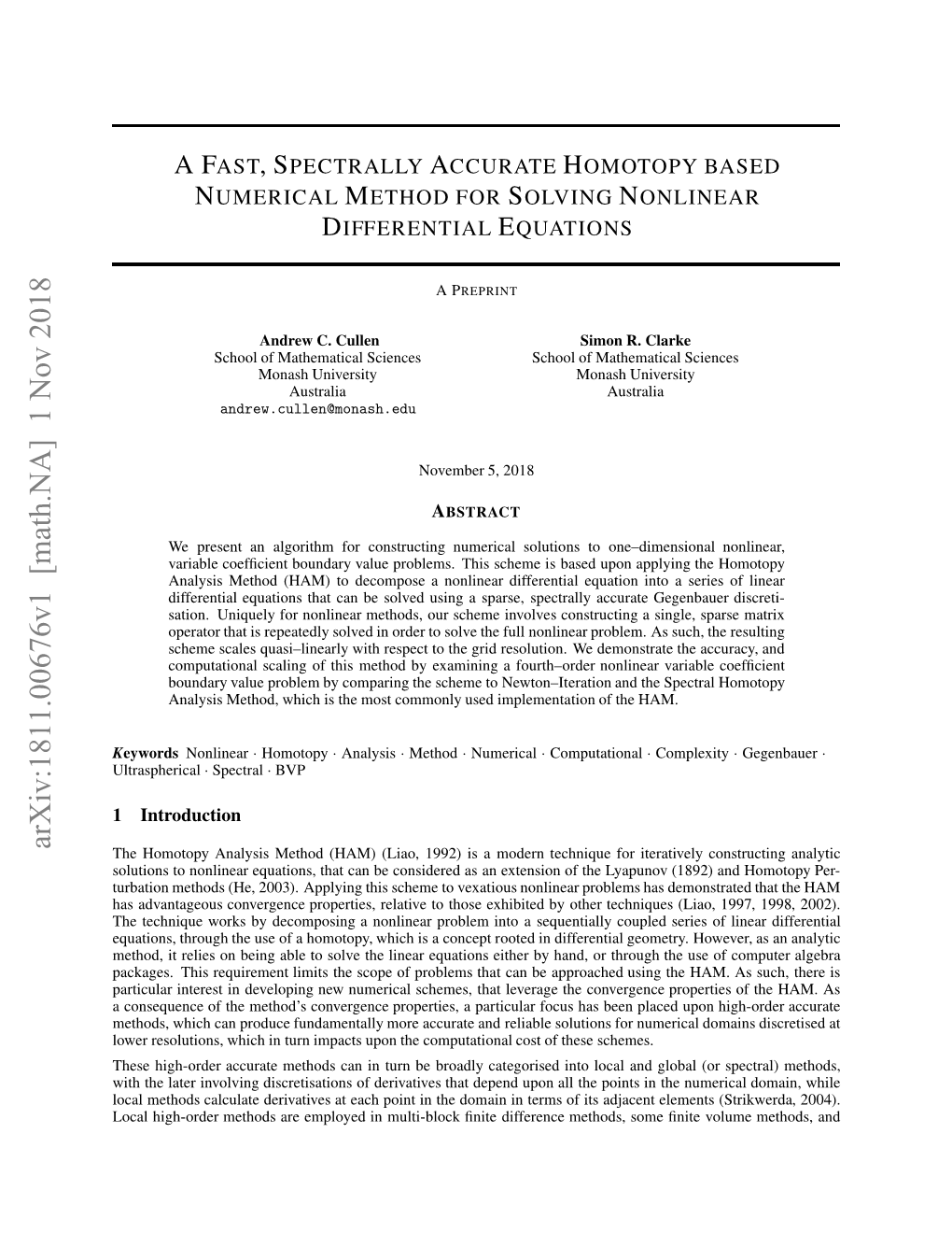 Afast, Spectrally Accurate Homotopy Based Numerical Method for Solving Nonlinear Differential Equations