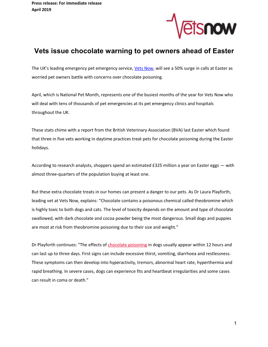 Vets Issue Chocolate Warning to Pet Owners Ahead of Easter