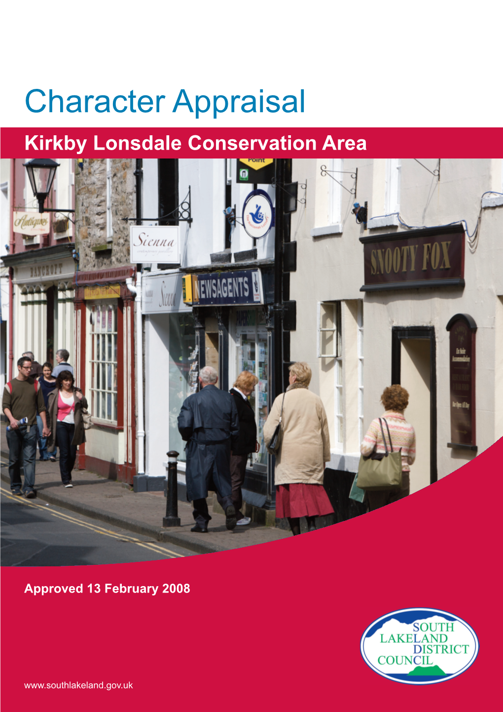 Character Appraisal Kirkby Lonsdale Conservation Area
