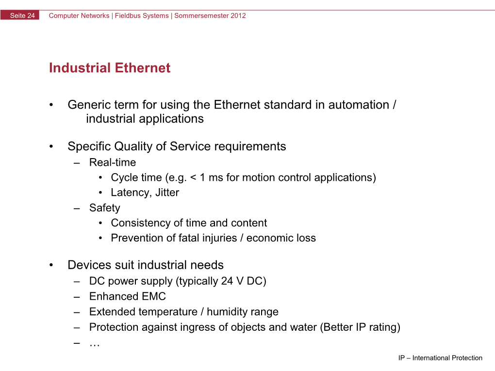 Industrial Ethernet