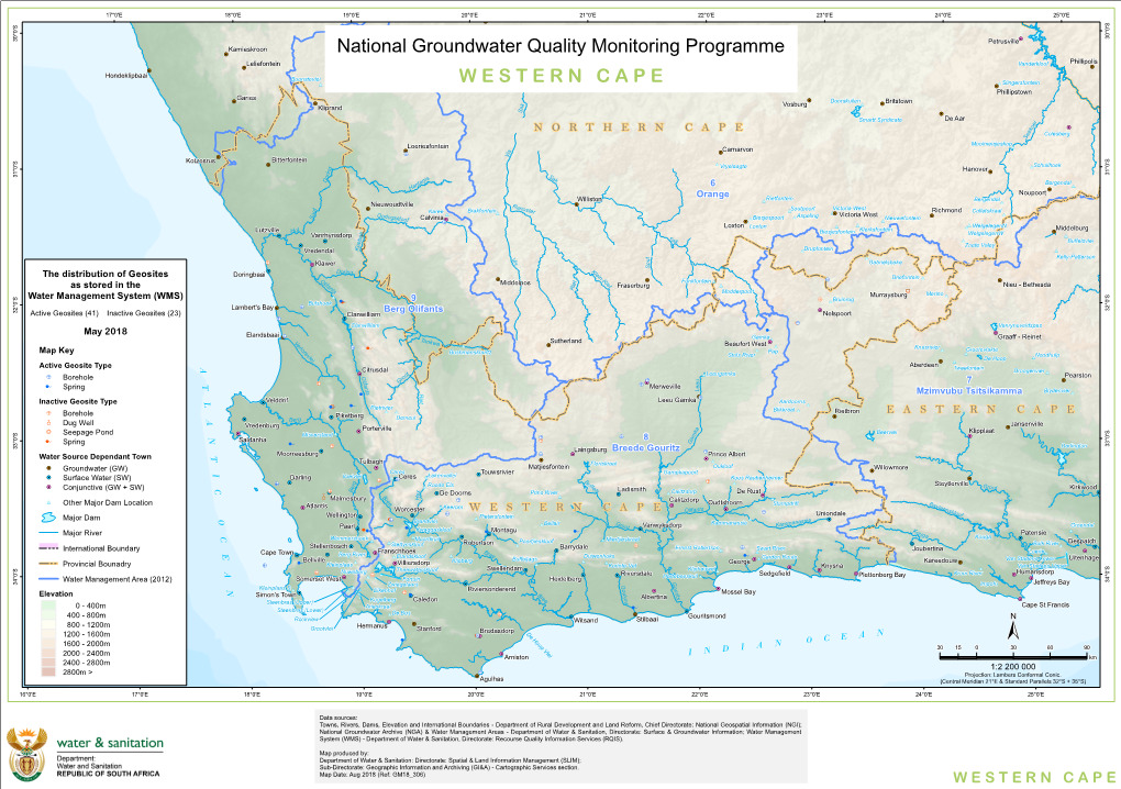 WESTERN CAPE National Groundwater Quality