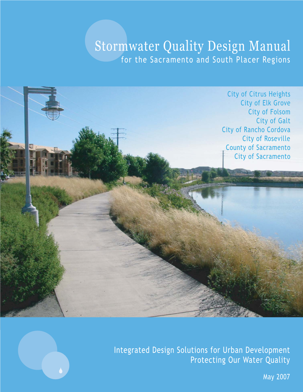 Stormwater Quality Design Manual for the Sacramento and South Placer Regions