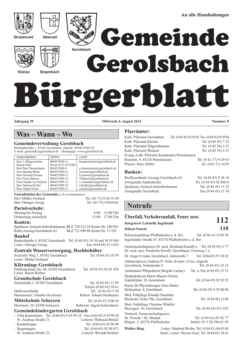 Buergerblatt 8 2014 Gerolsbach