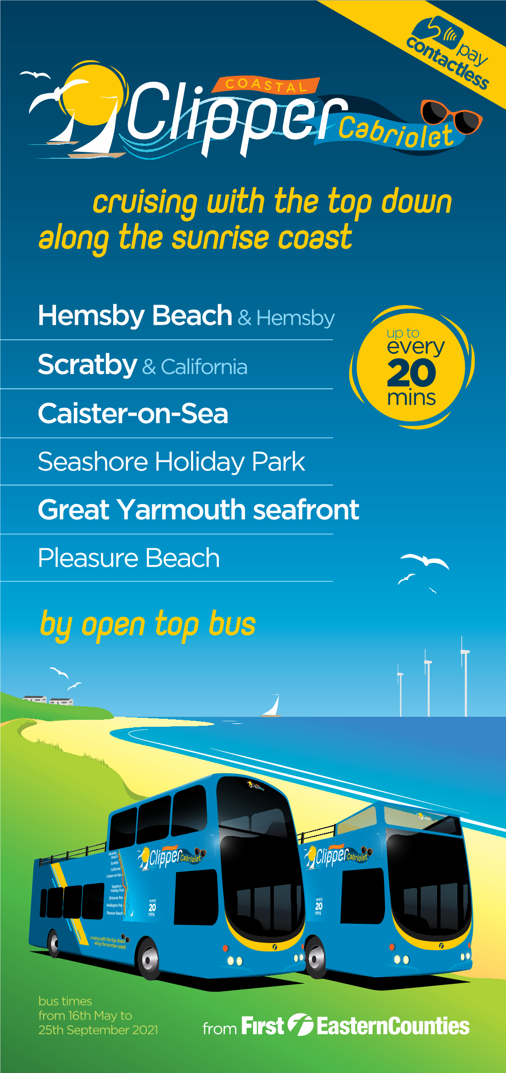 Great Yarmouth Seafront Pleasure Beach by Open Top Bus