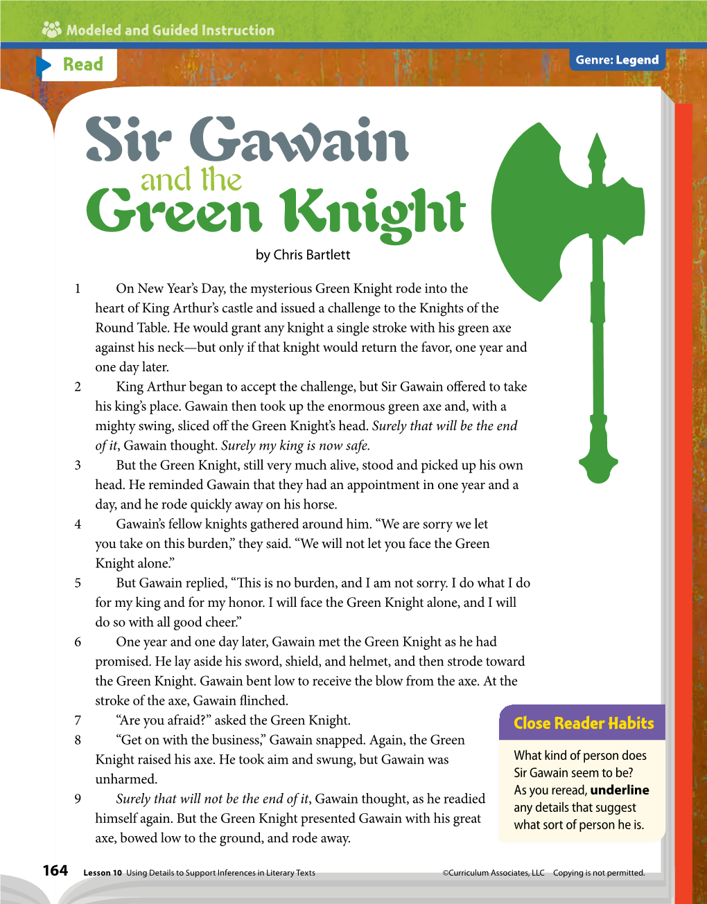 Sir Gawain and the Green Knight by Chris Bartlett