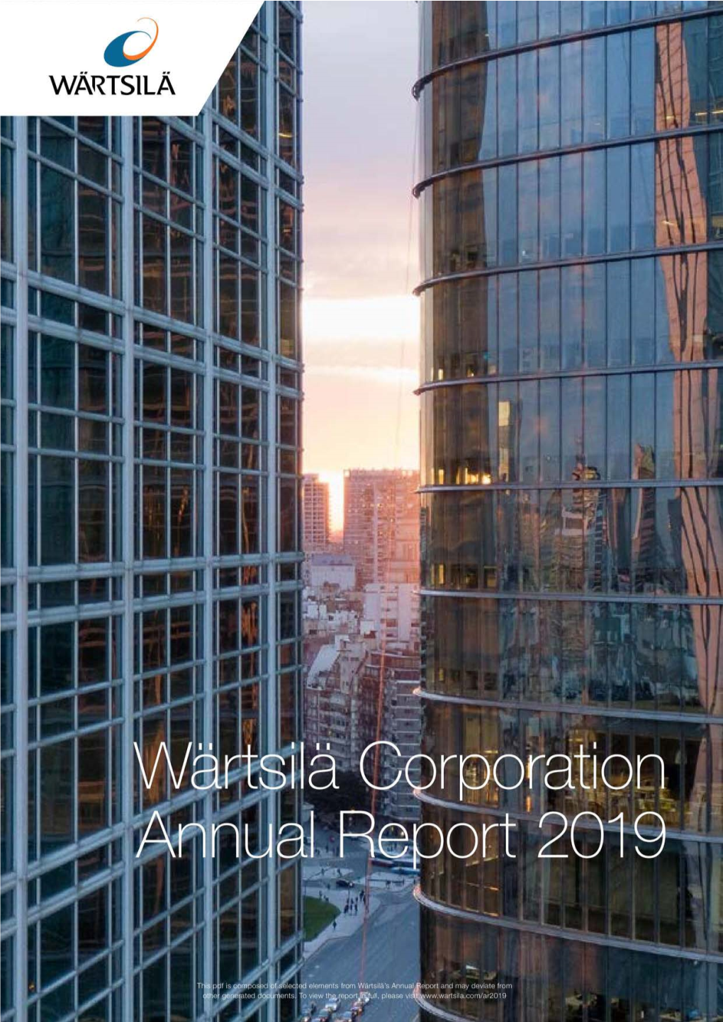 Wärtsilä Corporation Annual Report 2019