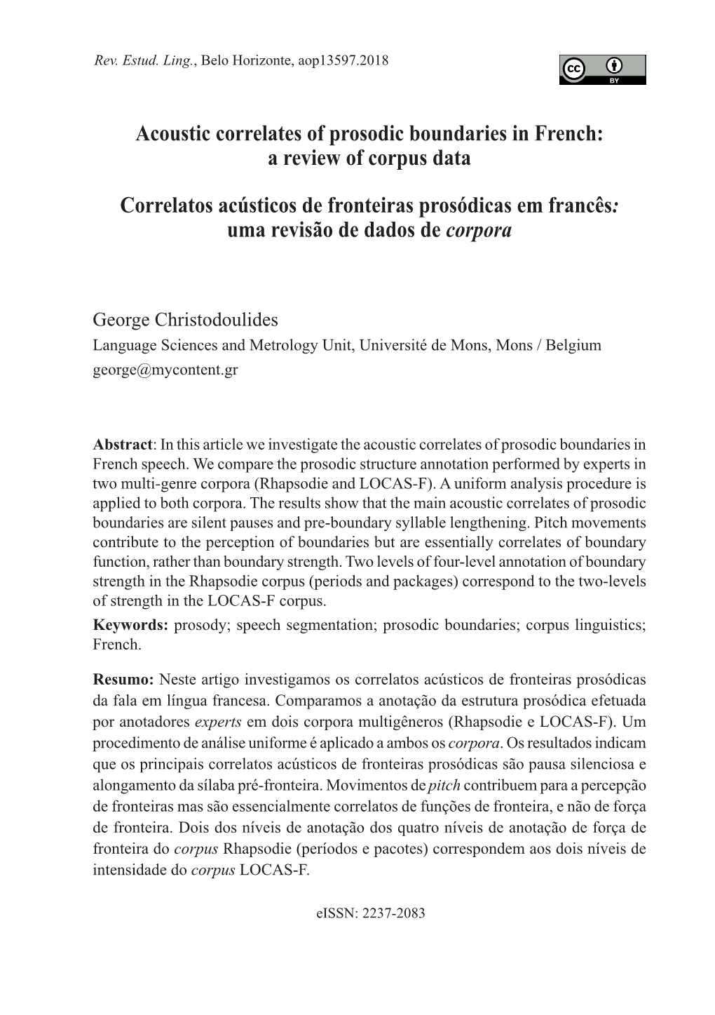 Acoustic Correlates of Prosodic Boundaries in French: a Review of Corpus Data