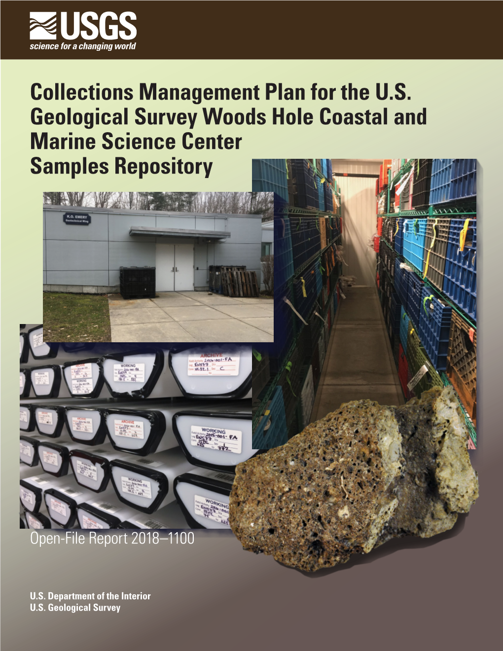 Collections Management Plan for the U.S. Geological Survey Woods Hole Coastal and Marine Science Center Samples Repository