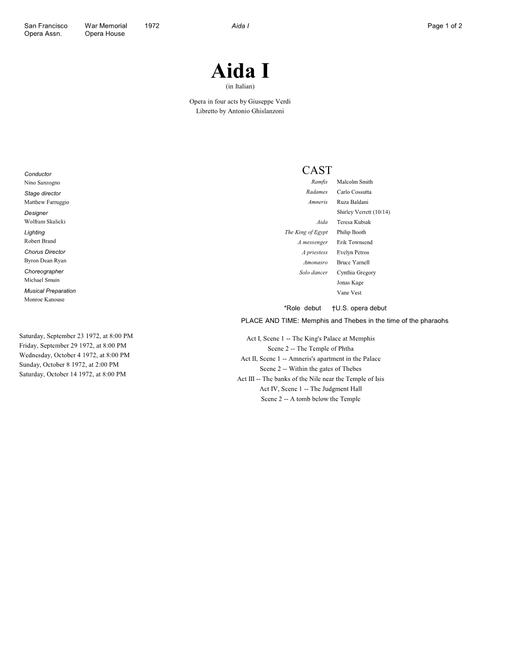 Aida I Page 1 of 2 Opera Assn